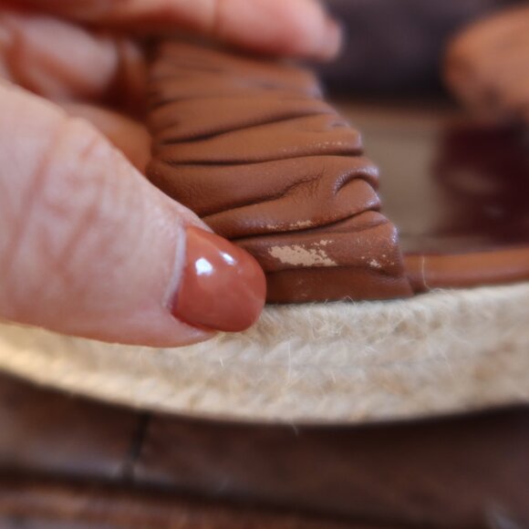 $295 STAUD Maya espadrille sandals flatform cognac brown size 36 platform 1" - Picture 15 of 16